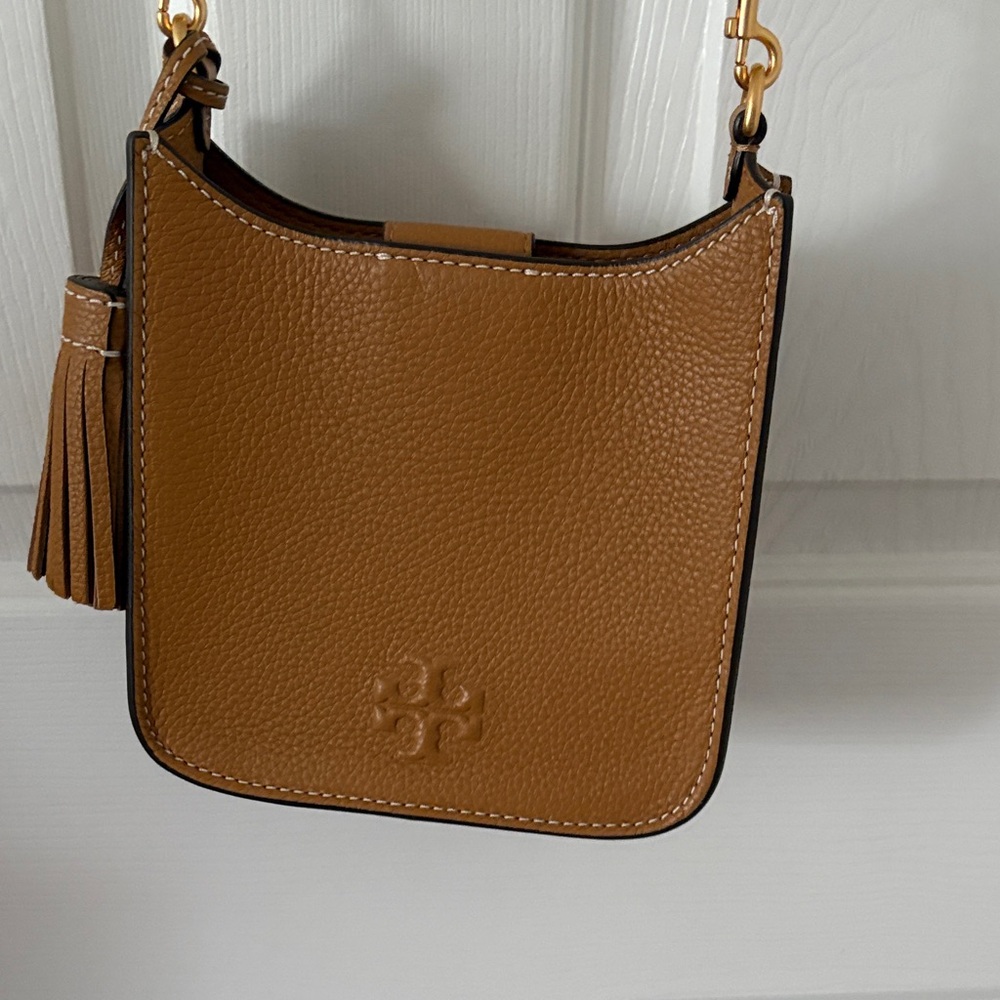 Tory Burch Tan Leather Crossbody Bag